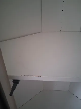 Armario esquinero blanco madera PAX.