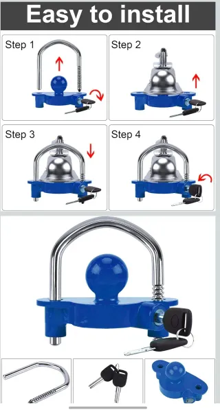 Antirrobo para remolque azul