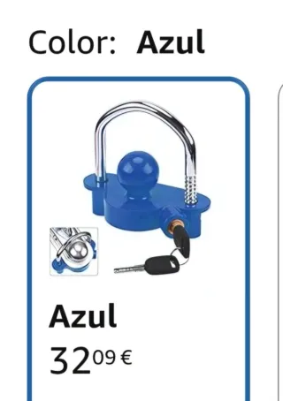 Antirrobo para remolque azul
