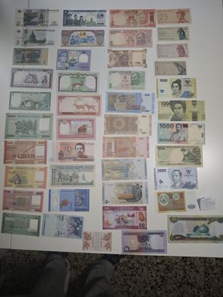 Álbum de billetes de colección