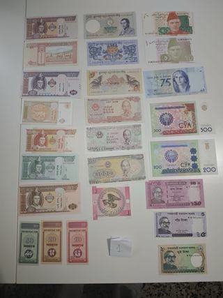 Álbum de billetes de colección