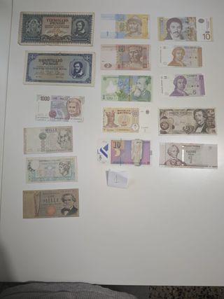 Álbum de billetes de colección