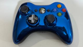 MANDO XBOX 360 AZUL CROMADO