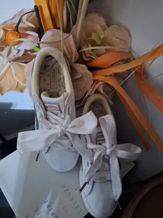 Scarpe Puma Heart Bianche Oro Tg 36