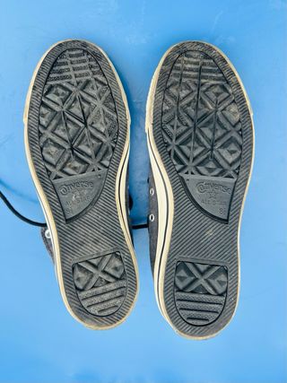 Converse All Star Tela Grigio Bianco come nuove