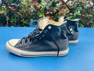 Converse All Star Tela Grigio Bianco come nuove