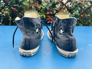 Converse All Star Tela Grigio Bianco come nuove