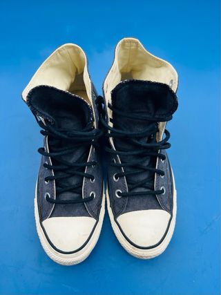 Converse All Star Tela Grigio Bianco come nuove