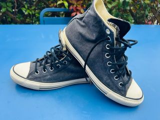 Converse All Star Tela Grigio Bianco come nuove