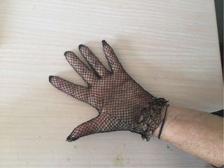 Guantes de rejilla vintage