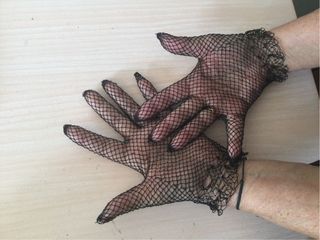 Guantes de rejilla vintage