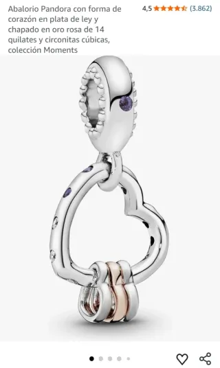 Charm Pandora Un Corazón lleno de Corazones.