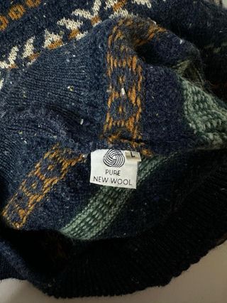 Maglione Stile Nordico 100% Lana Vergine