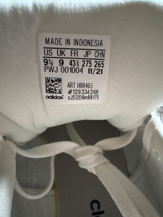 Adidas Postmove Talla 43 1/3 Blancas y beige