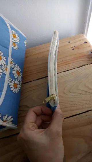 Pack neceseres vintage flores azules