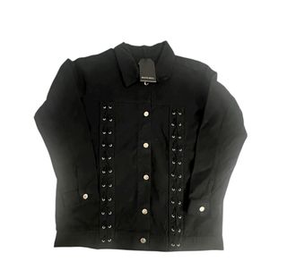 Talla S / M / L. Cazadora vaquera negra BRAVE SOUL