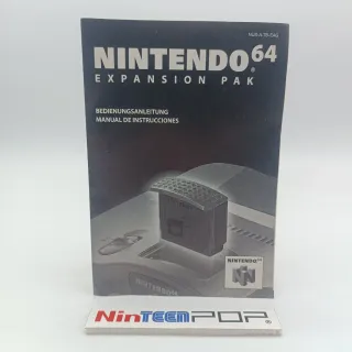 Manual Expansion Pak Nintendo 64