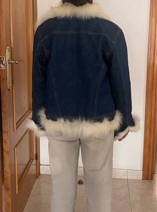 Chaqueta tejana con pelo