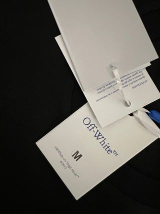 T-shirt Off-White nera nuova taglia M