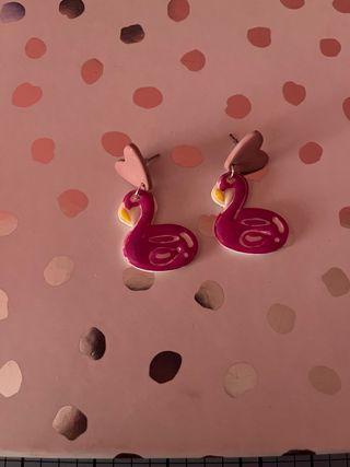 Pendientes Flamenco Arcilla Polimérica