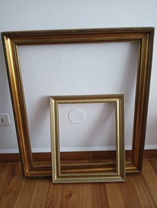 Lote 2 Marcos Dorados Madera Grandes