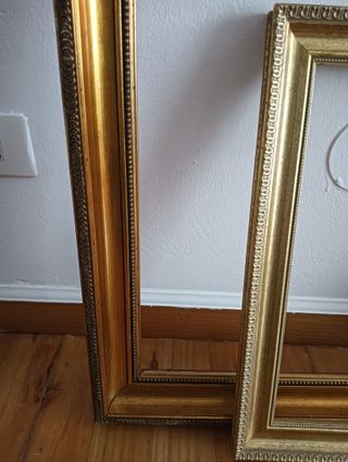 Lote 2 Marcos Dorados Madera Grandes