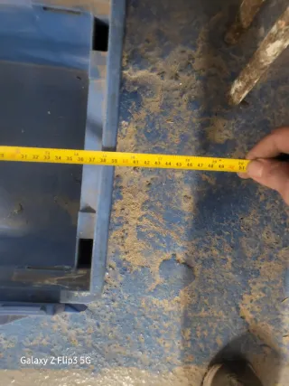 Cajas de almacenaje de plástico azul