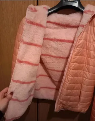 Giacca donna double-face rosa