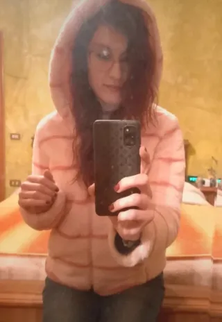 Giacca donna double-face rosa