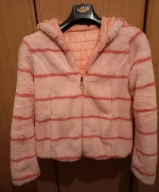 Giacca donna double-face rosa