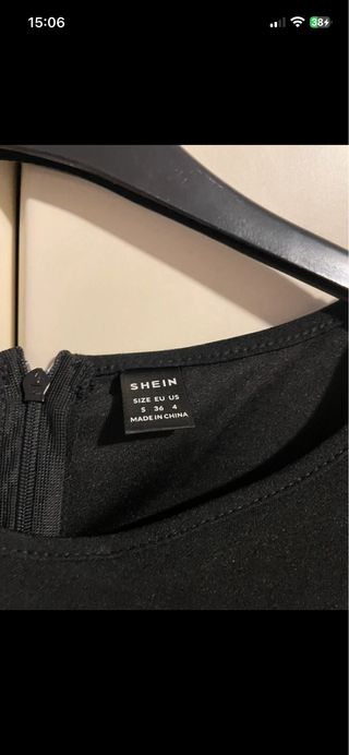 Abito taglio anni '50 nero e oro taglia S