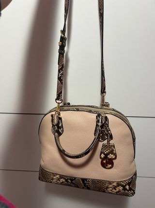 Bolso Michael Kors Rosa Piel Serpiente