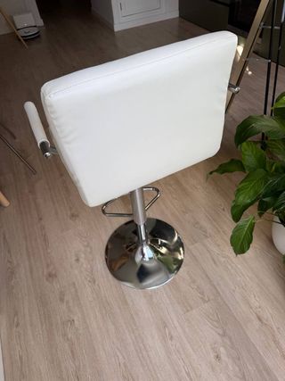 Taburete Alto Bar Blanco Regulable