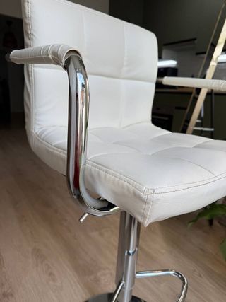 Taburete Alto Bar Blanco Regulable