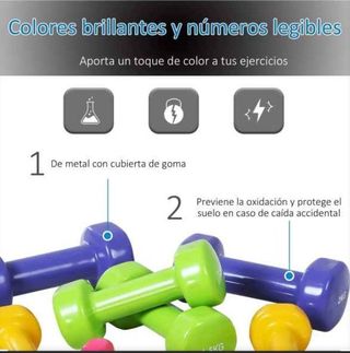 Juego de 8 Mancuernas Portátil