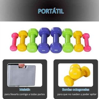 Juego de 8 Mancuernas Portátil