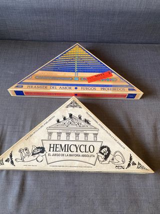 Juegos de mesa Pirámide del Amor y Hemicyclo