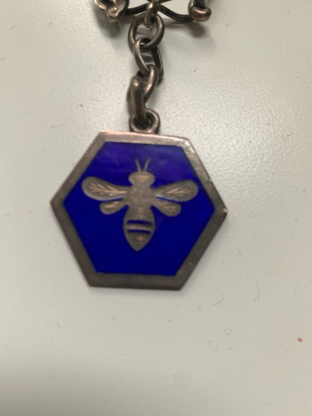 Llavero e imperdible Rumasa años 70 abeja