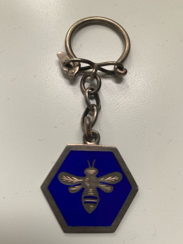 Llavero e imperdible Rumasa años 70 abeja