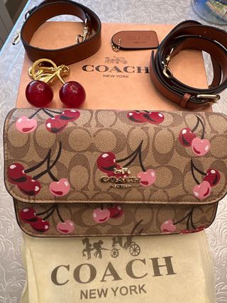 Bolso Coach Cherry con 2 Correas