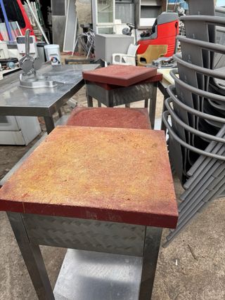 Tajo de corte carnicería acero inoxidable