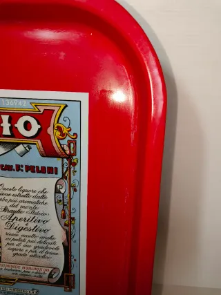 Vassoio pubblicitario vintage Braulio, LEGGI