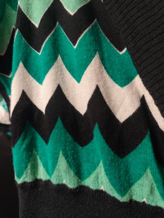 Top Algodón Negro, verde.