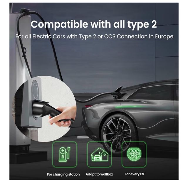 Cable Carga Coche Eléctrico GONEO  2 11kW (900mc)