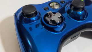 MANDO XBOX 360 AZUL CROMADO