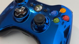 MANDO XBOX 360 AZUL CROMADO