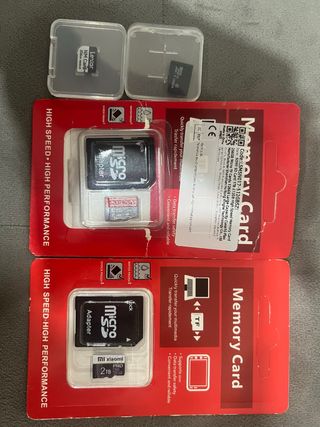 Tarjetas Micro SD Lexar, Sony, Xiaomi