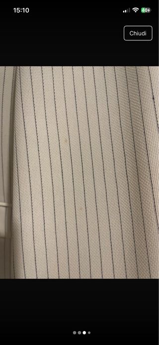 Giacca a righe beige