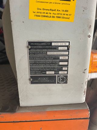 Carretilla elevadora FIAT 1500 kg