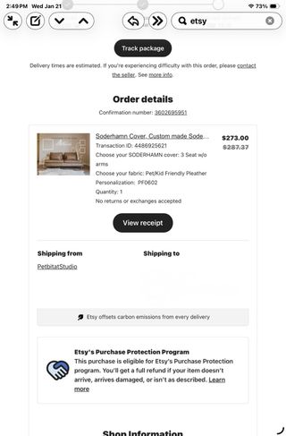 Divano in pelle vegana adatto per animali domestici